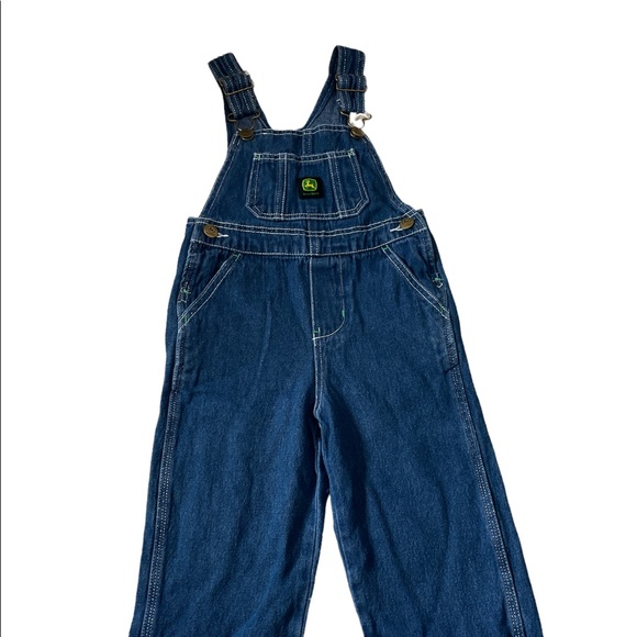 John Deere Bottoms John Deere Toddler Denim Bib Overalls Logo Size